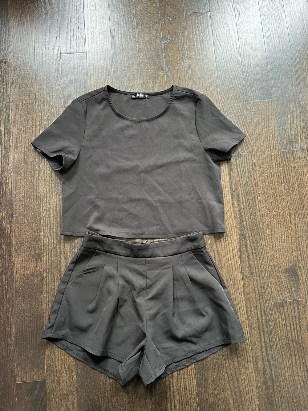SHEIN Black Coord Set, Size Small